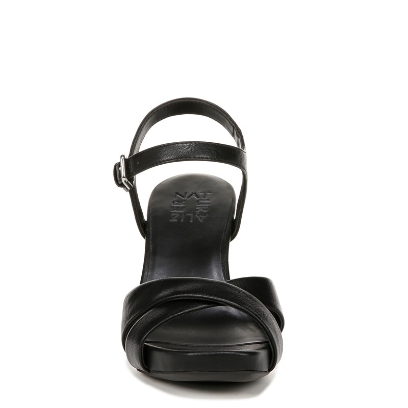 Women's Morgan Dress Sandals (Black Faux Leather)