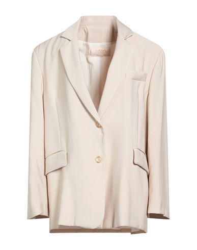 Woman Blazer Beige Size 8 Linen, Lyocell