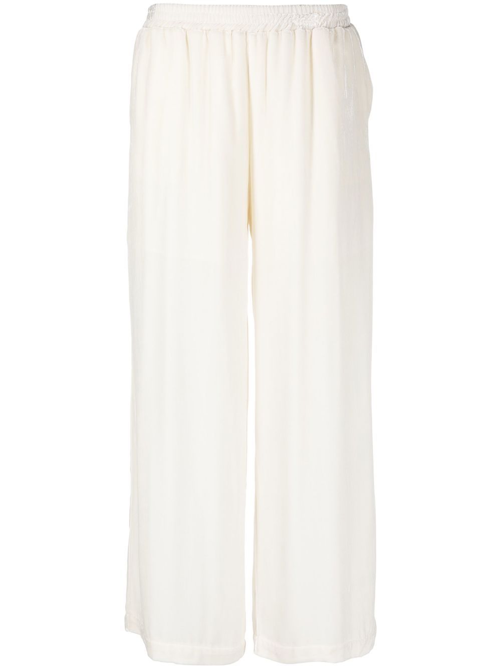 Wide leg velvet trousers - Grey