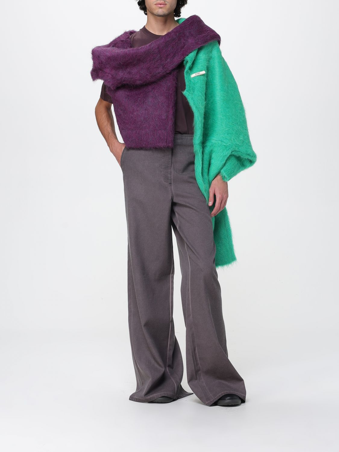 Pants Men color Violet