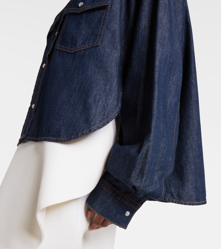 Grenon asymmetric denim shirt