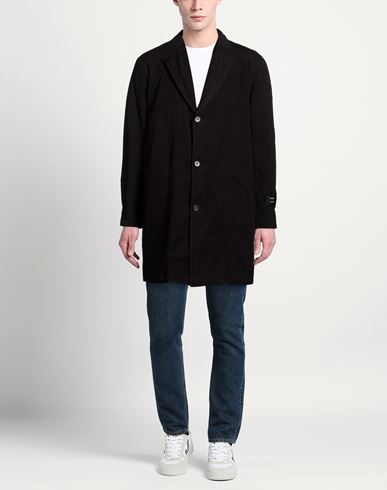 Paltò Guardaroba Man Coat Black Size L Cotton, Polyester, Polyamide