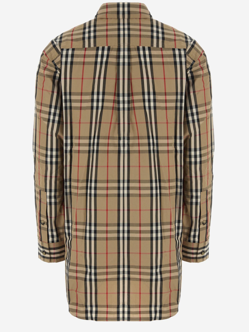 Beige Check Shirt