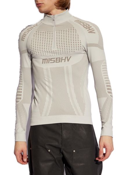 Misbhv Sport Europa Quarter-Zipped Knitted T-Shirt