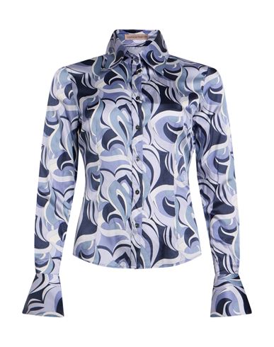 Woman Shirt Light blue Size 6 Viscose, Silk, Elastane