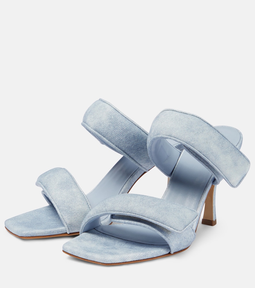 Gia Borghini Perni 03 Uni denim sandals