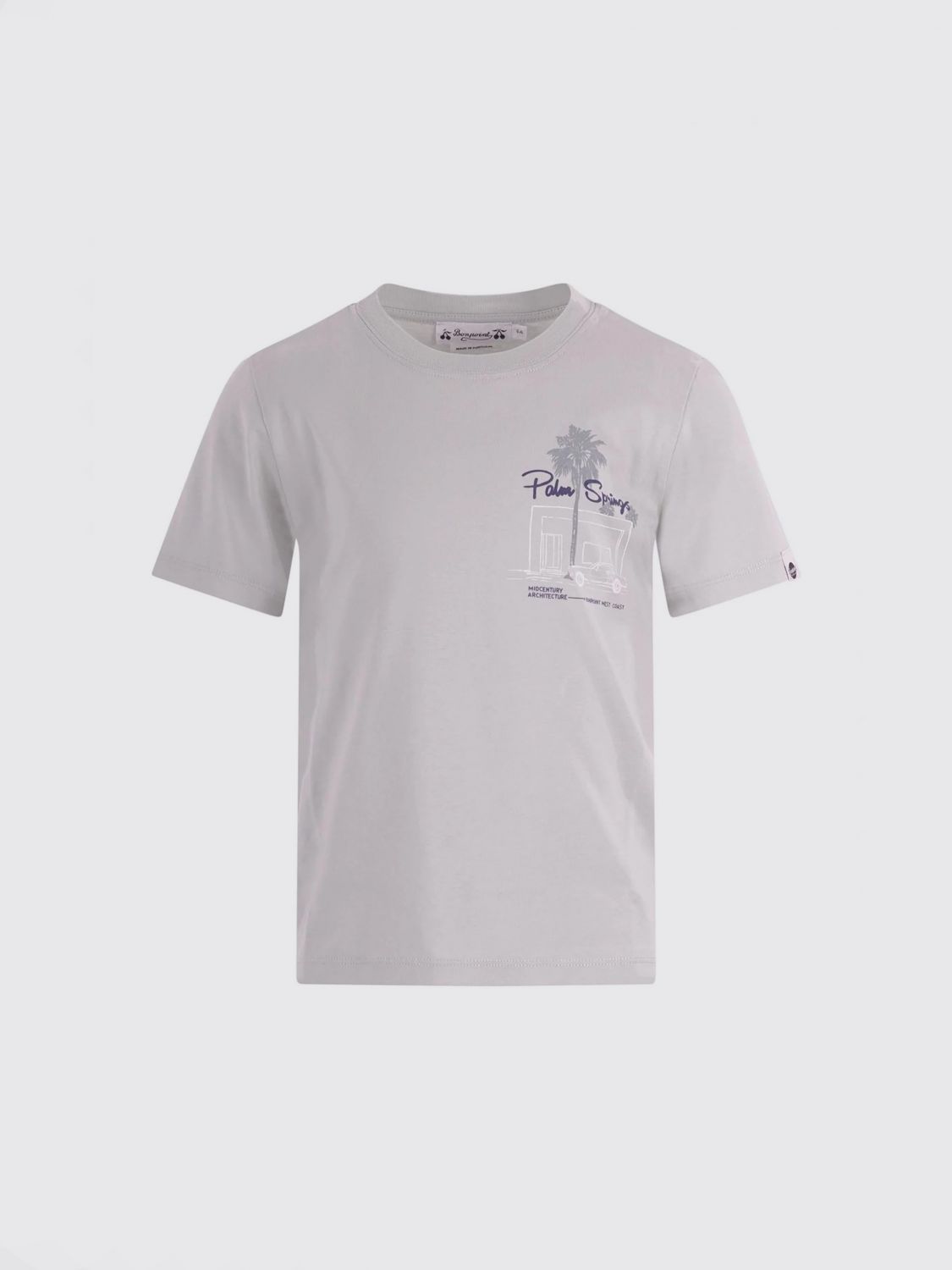 Boy's Short-Sleeved Printed Logo Cotton T-Shirt