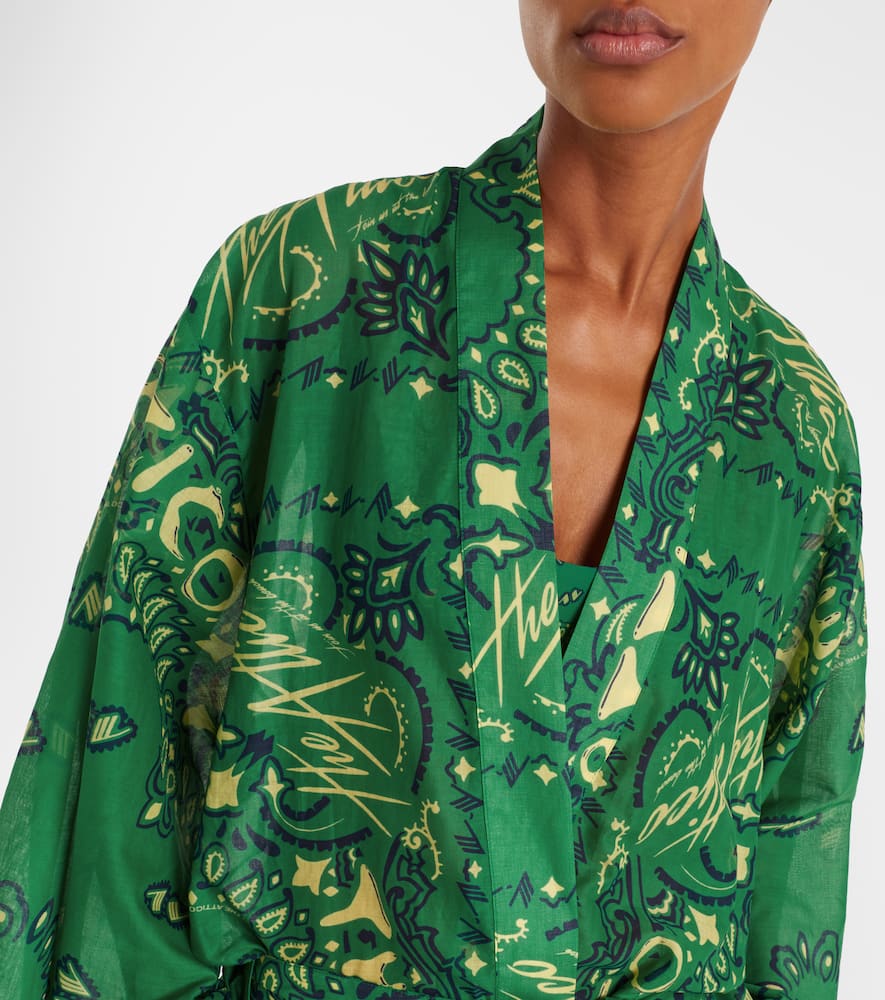 Bandana cotton muslin kaftan