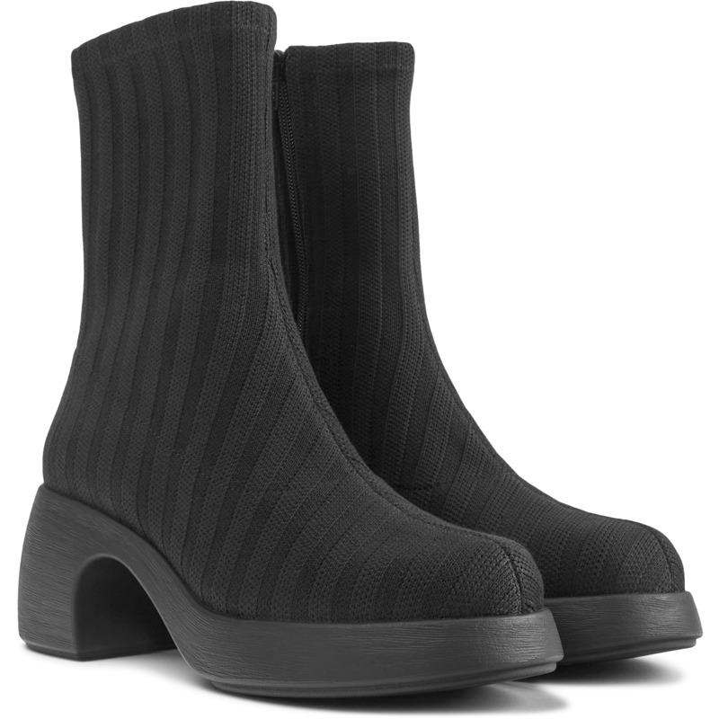 CAMPER Thelma TENCEL® - Ankle boots for Women - Black, 40, Cotton fabric