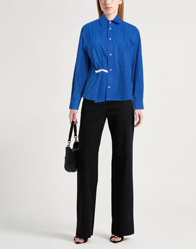 Woman Shirt Blue Size XS Cotton