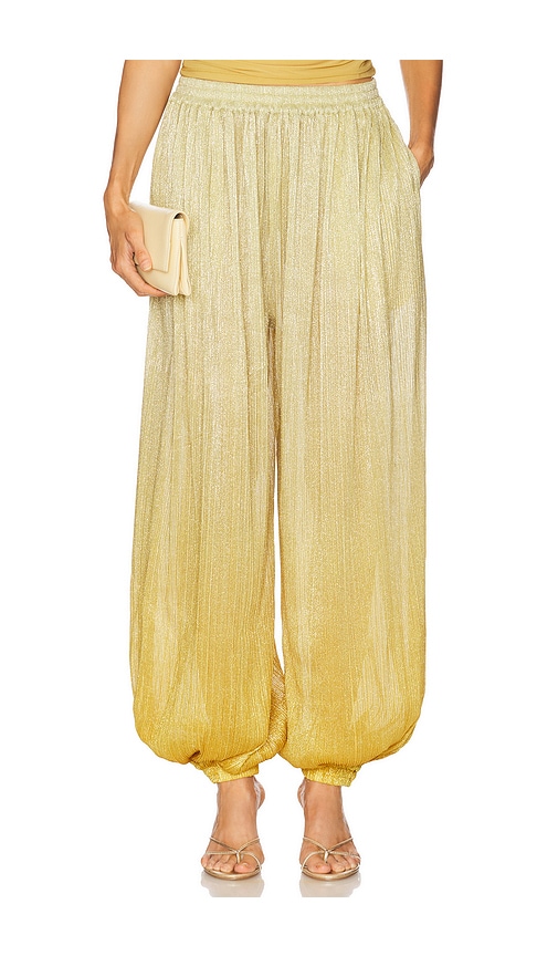 Ronny Kobo HOSE DICKENS in Metallic Gold. Größe XS. Also in L