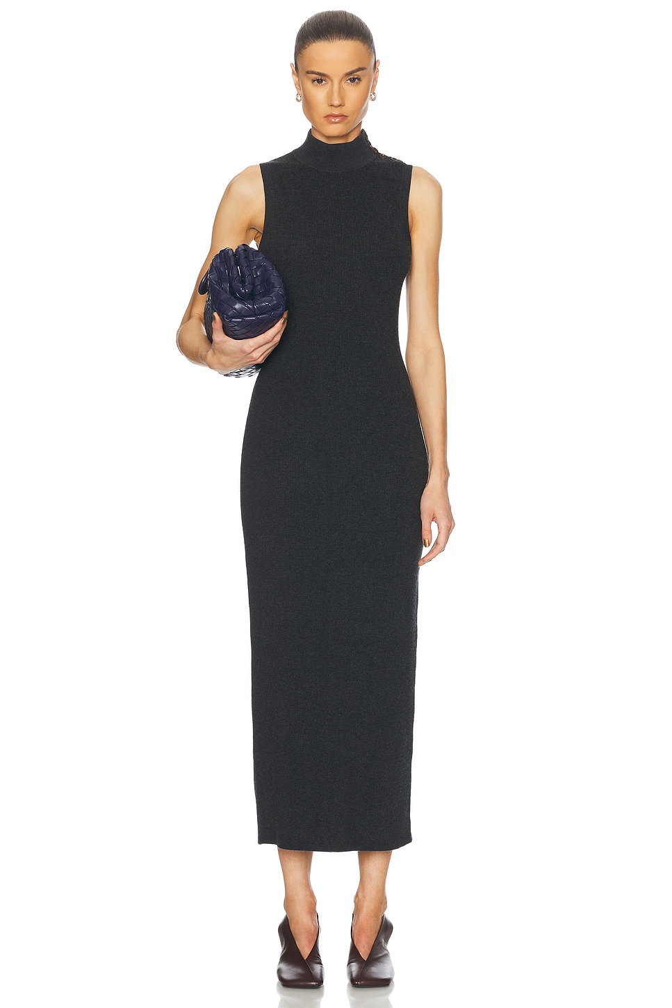 Jenni Kayne Celia Sweater Dress in Charcoal - Charcoal.  XS also in M