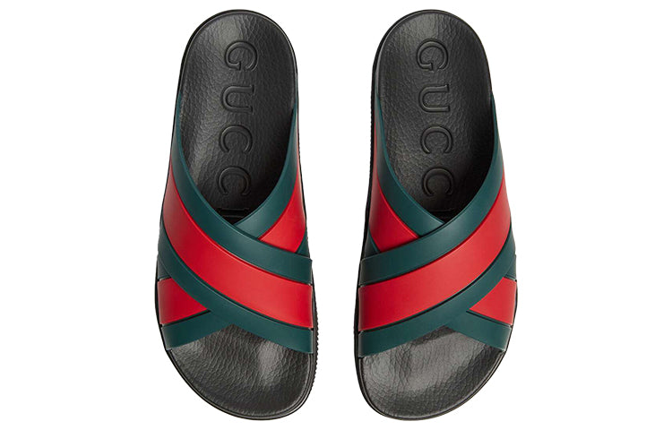 Rubber Slide 'Green Red'