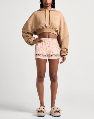 Woman Shorts & Bermuda Shorts Light pink Size L Linen, Cotton