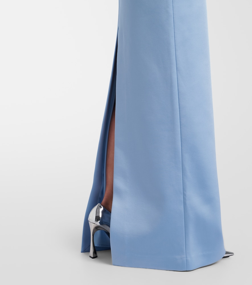 Kai off-shoulder satin gown