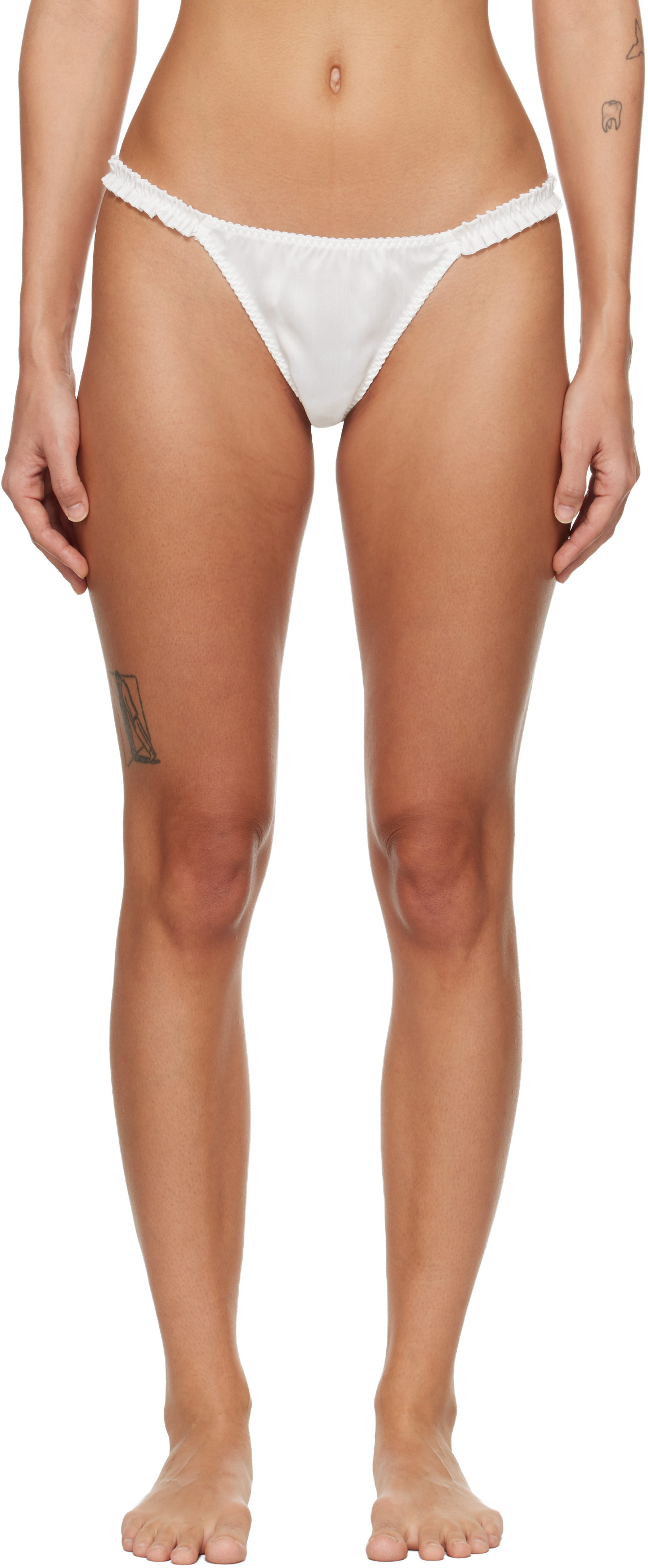 White Hai Edition Silk Thong