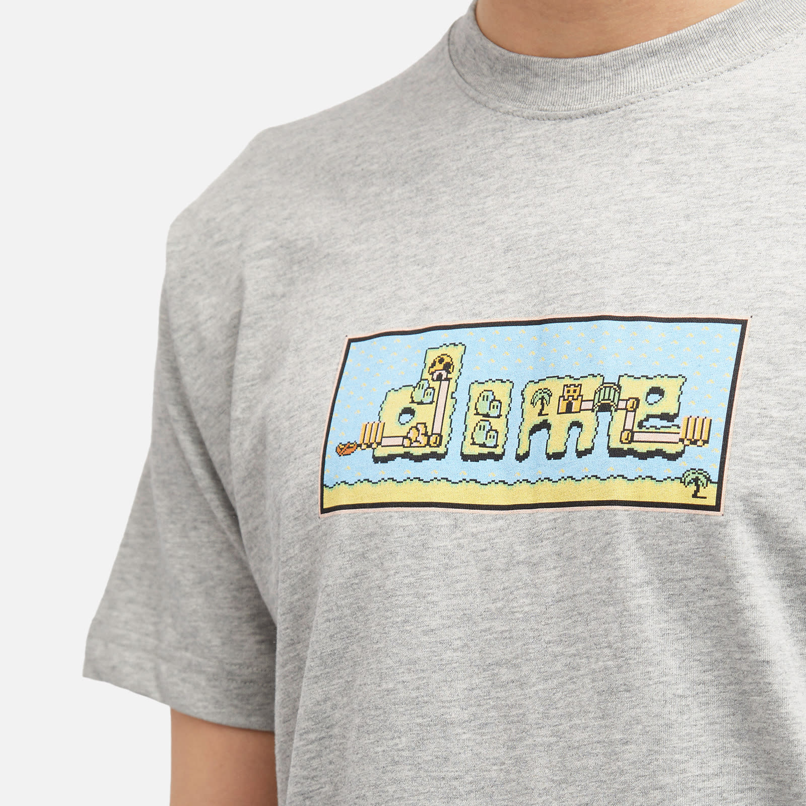 Dime Men's World T-Shirt in Heather Gray DIMEHO2460GRY