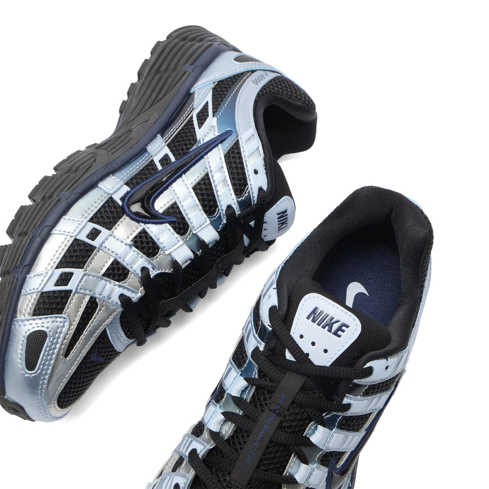 Women's P-6000 Sneaker Black/Blue/Silver