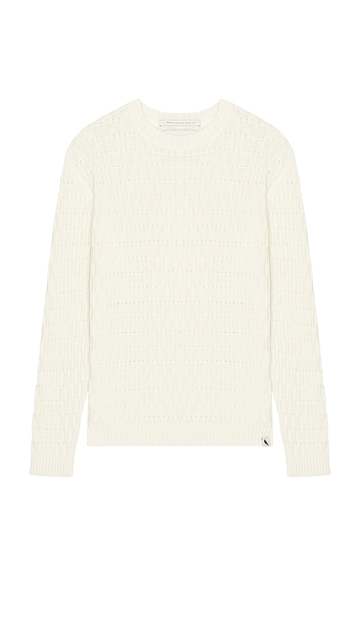 PEREGRINE Cove Crew Neck Jumper in White.  XL/1X. Also in L