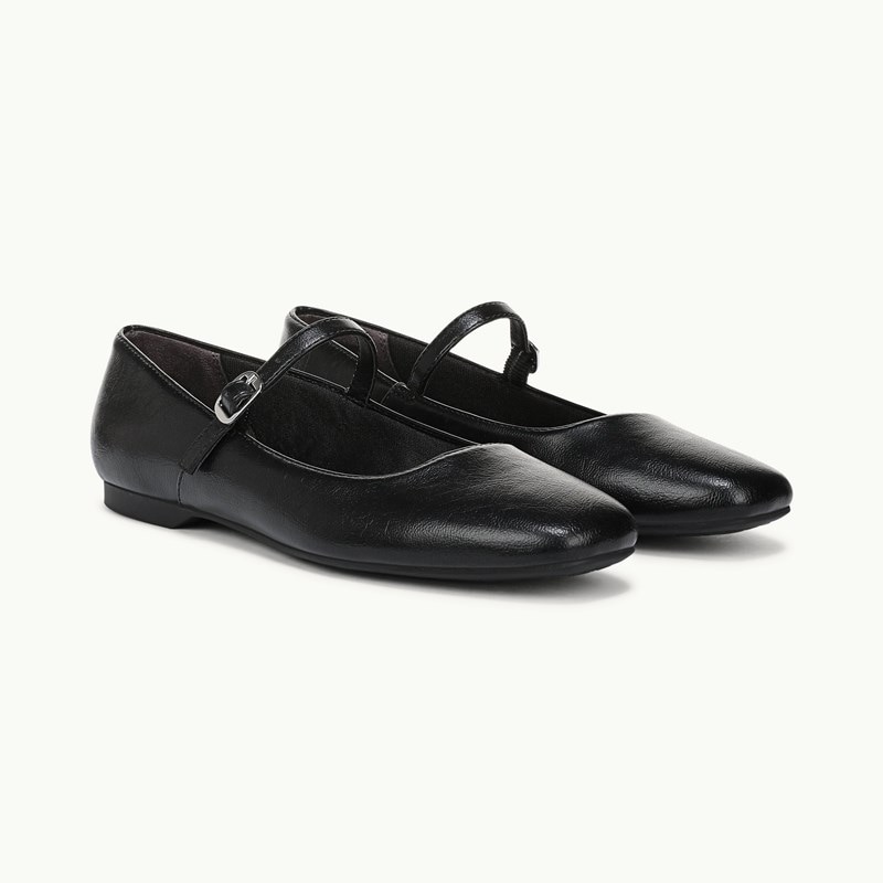 Stride Beloved Mary Jane Shoes Black Faux Leather