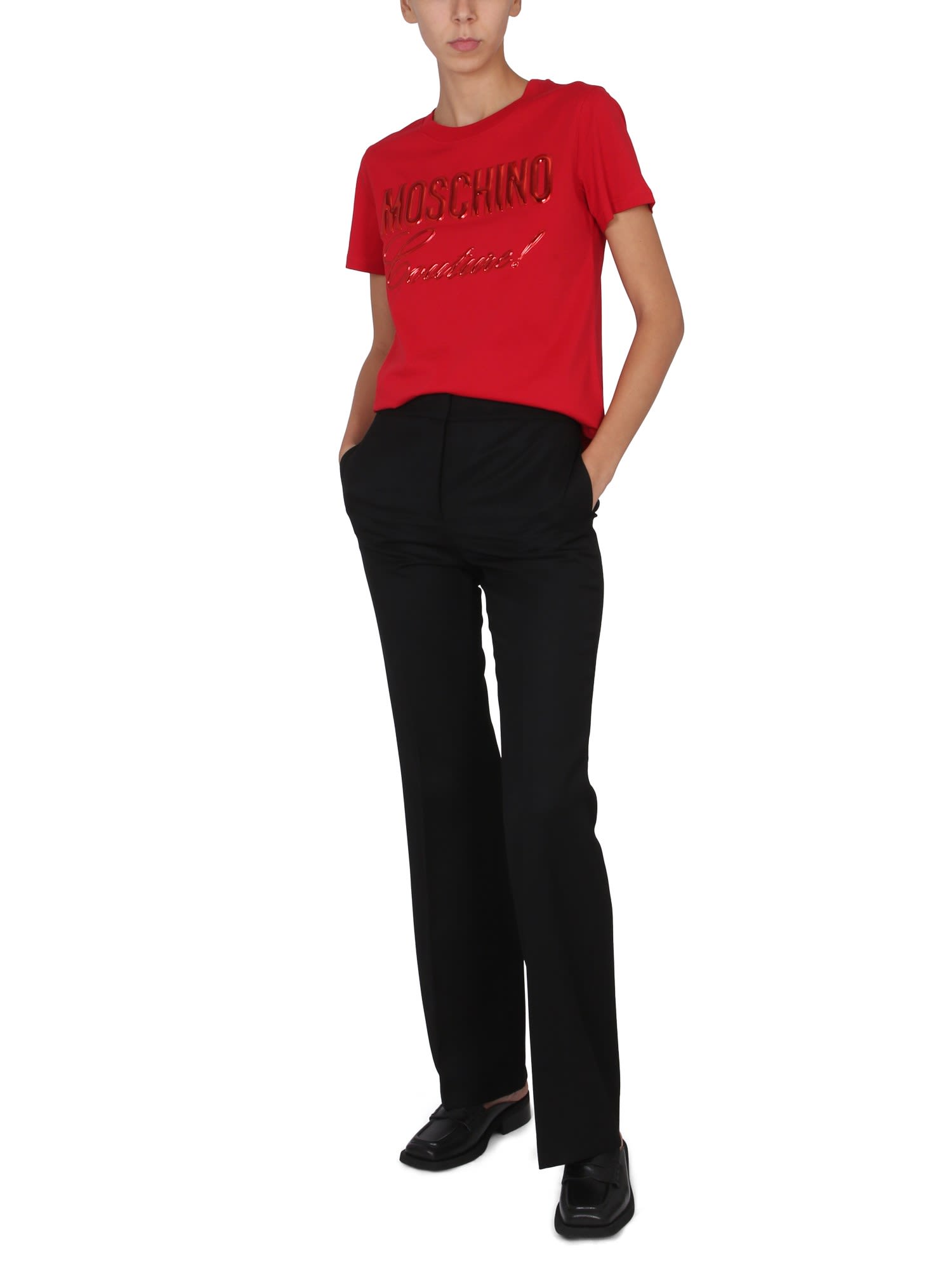 Wool Grain De Poudre Pants