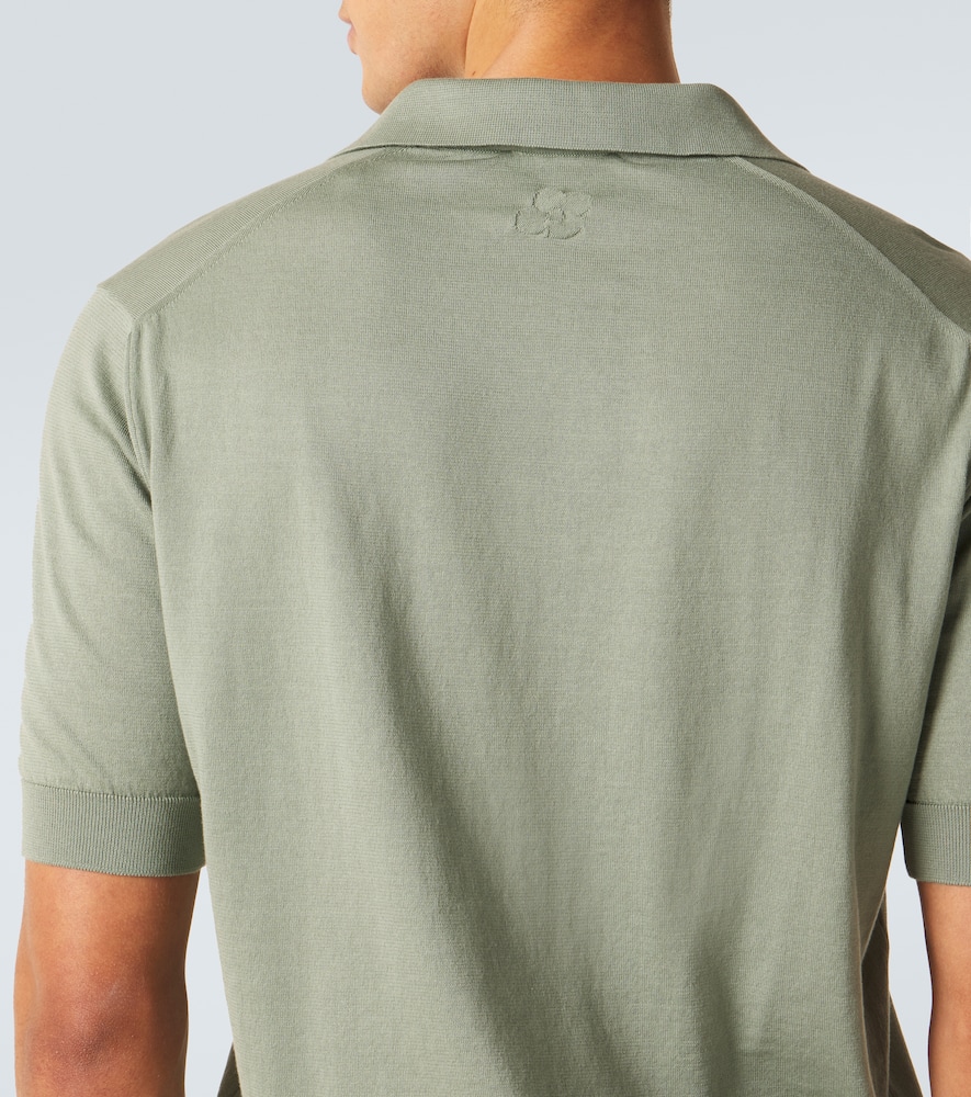 Cotton piqué polo shirt