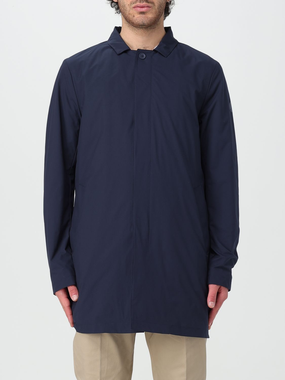 Coat Men color Blue