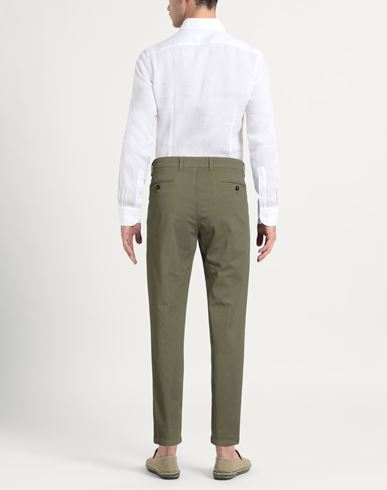 Man Pants Military green Size 28 Cotton, Elastane