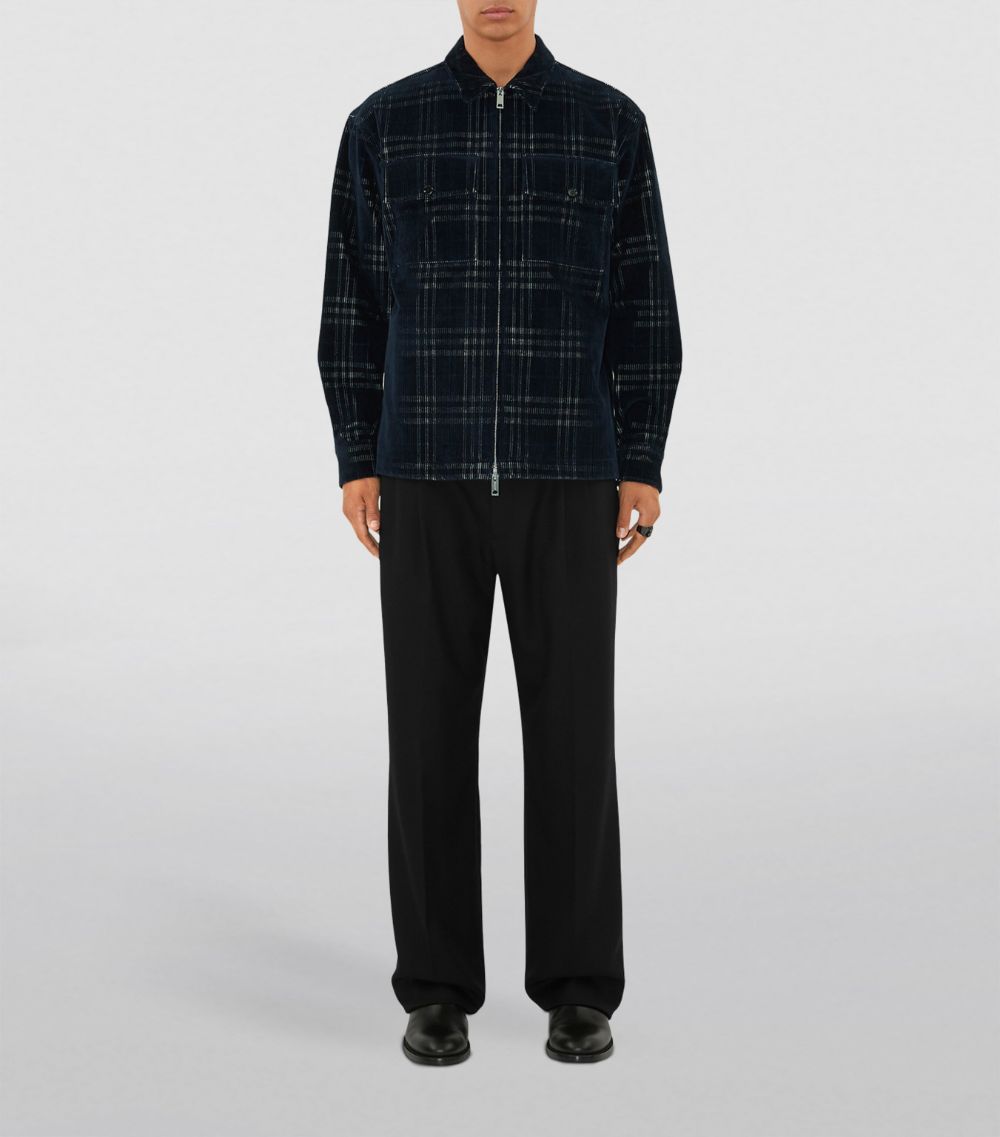 Corduroy Check Overshirt