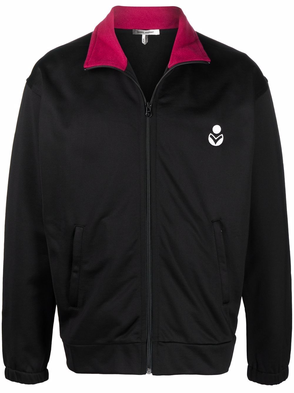 Logo-embroidered bomber jacket