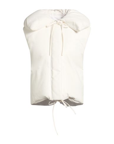 Woman Vest White Size 4 Ovine leather