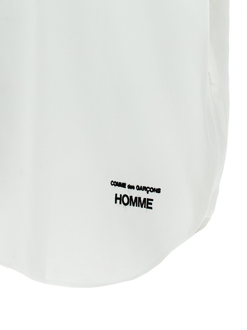 White Logo Embroidery Shirt