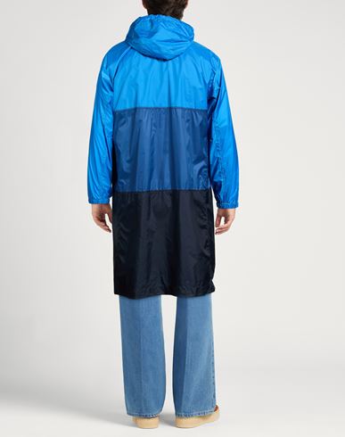 Man Overcoat & Trench Coat Azure Size 2 Polyester