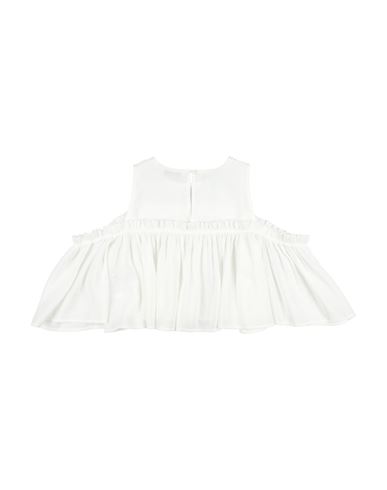 Top Scollato Con Gala Flu Kid Girl Top White Size 14 Modal, Polyester