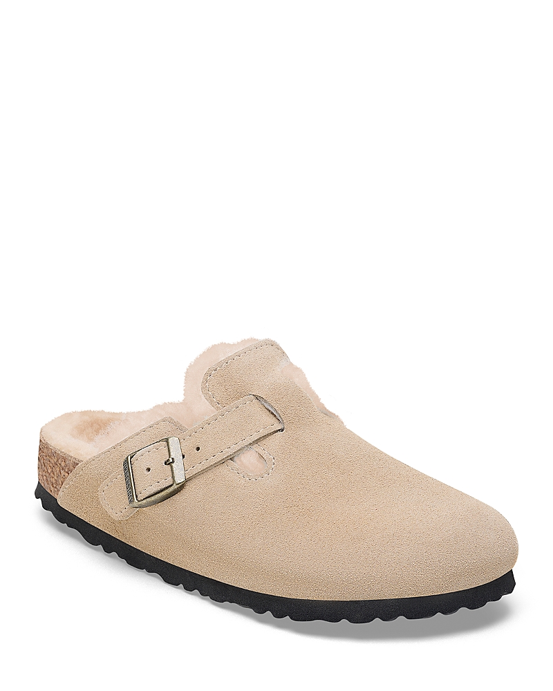 Boston Shearling mules - Neutrals