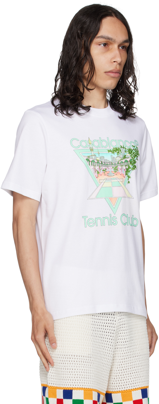 Casablanca White 'Tennis Club Icon' T-Shirt