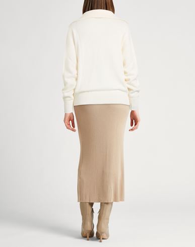 Easy Woman Sweater Ivory Size 6 Merino Wool, Alpaca wool, Polyamide, Virgin Wool, Cashmere