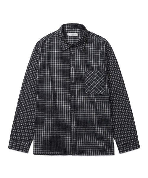 One Pocket Loose Fit Check Shirt