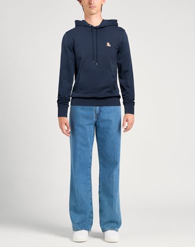 Maison Kitsuné Man Sweatshirt Midnight blue Size S Cotton