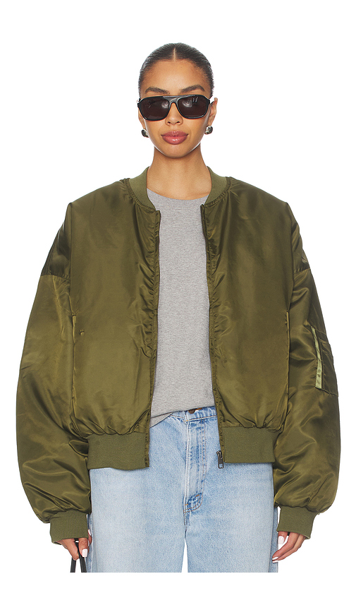 LIONESS Essential Bomber Jacket in Slate. -  XXS also in