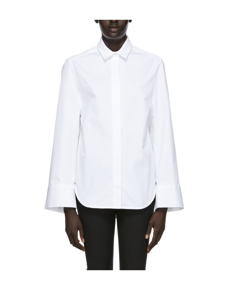 White logo lapel shirt