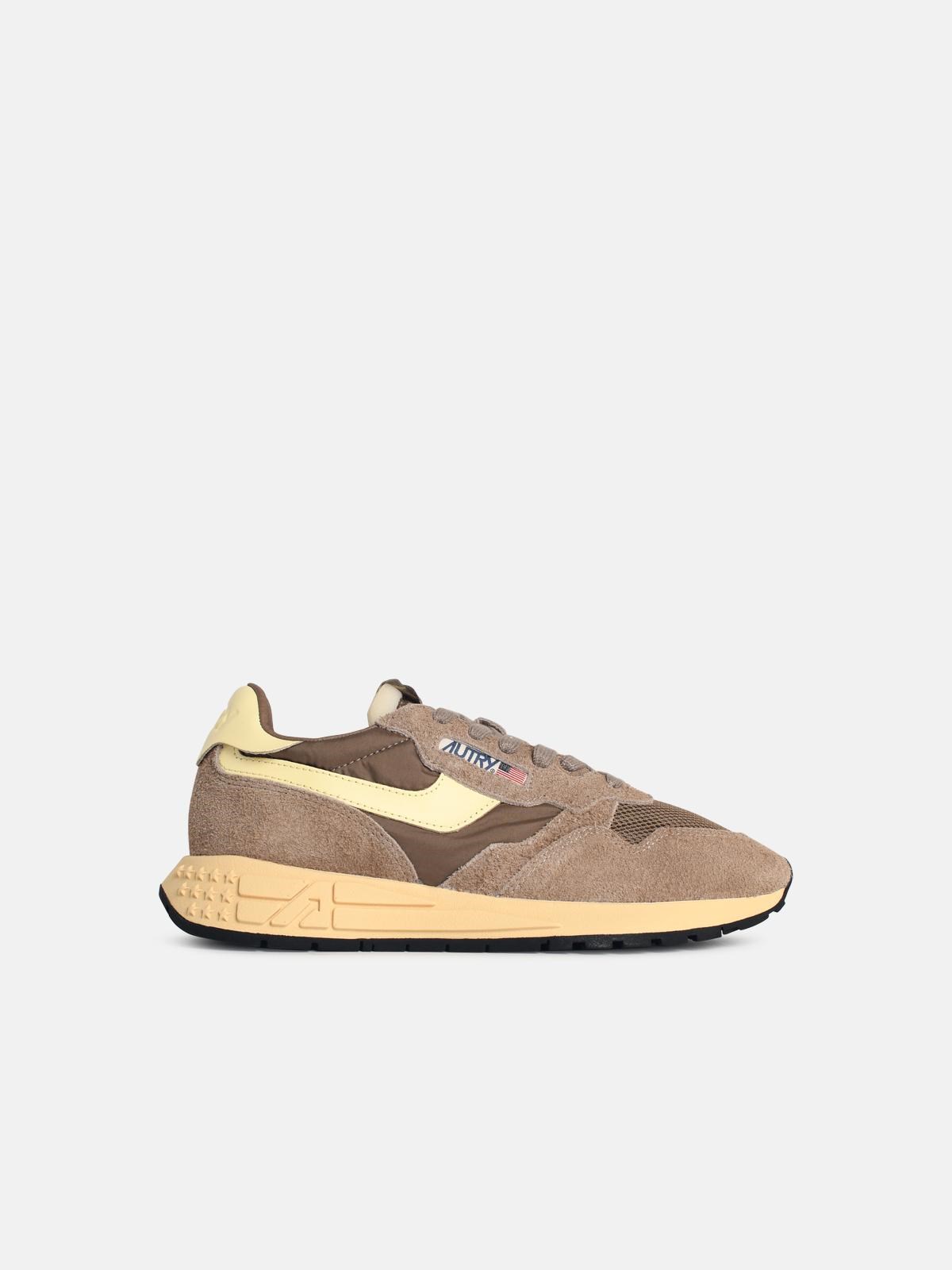 'Reelwind Low' Brown Suede Blend Sneakers