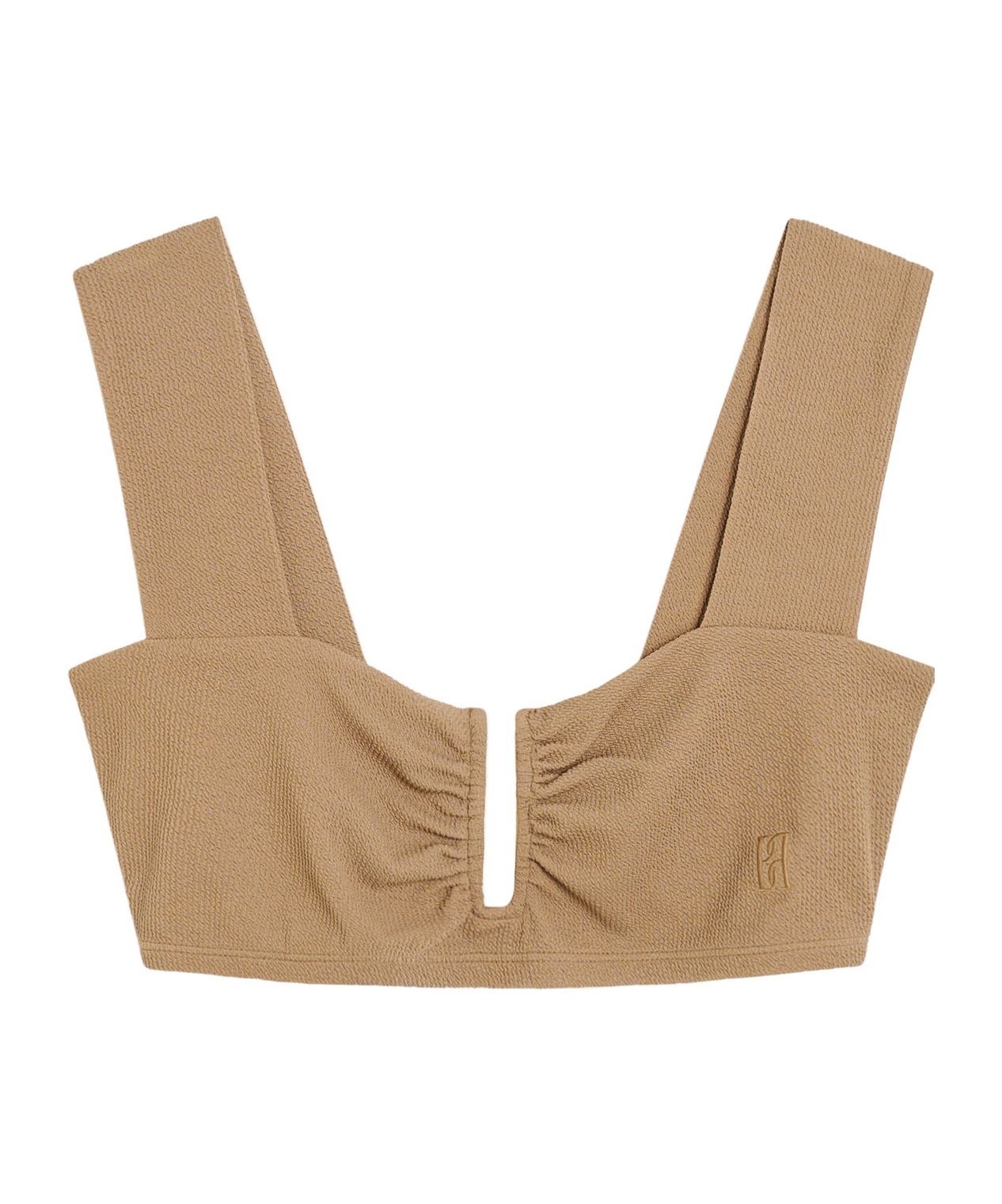 Belira ruched-detail bikini top