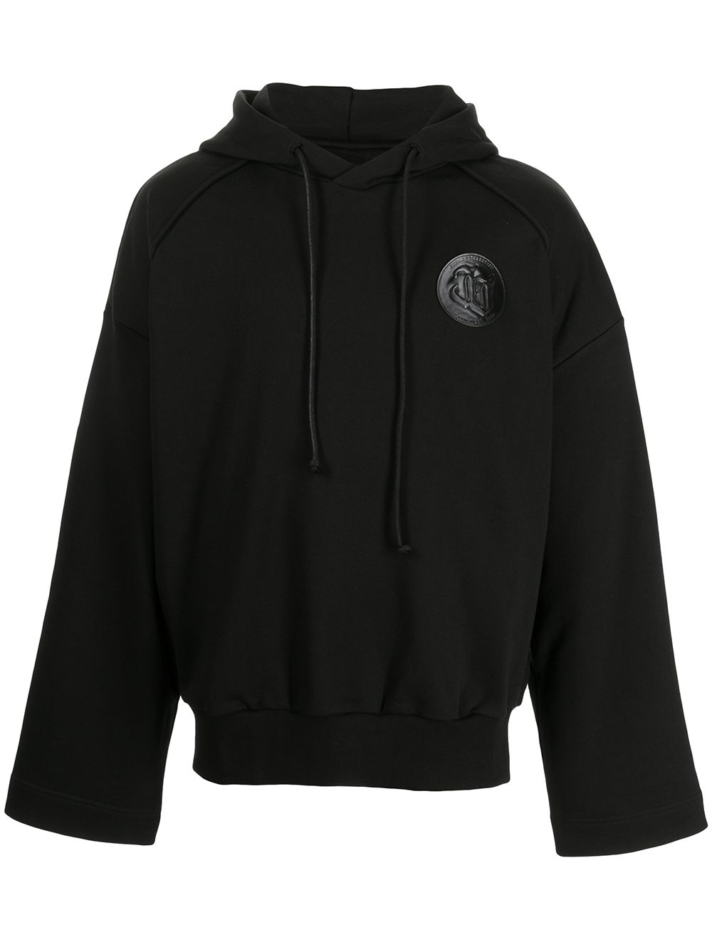 Oversize cotton hoodie - Black