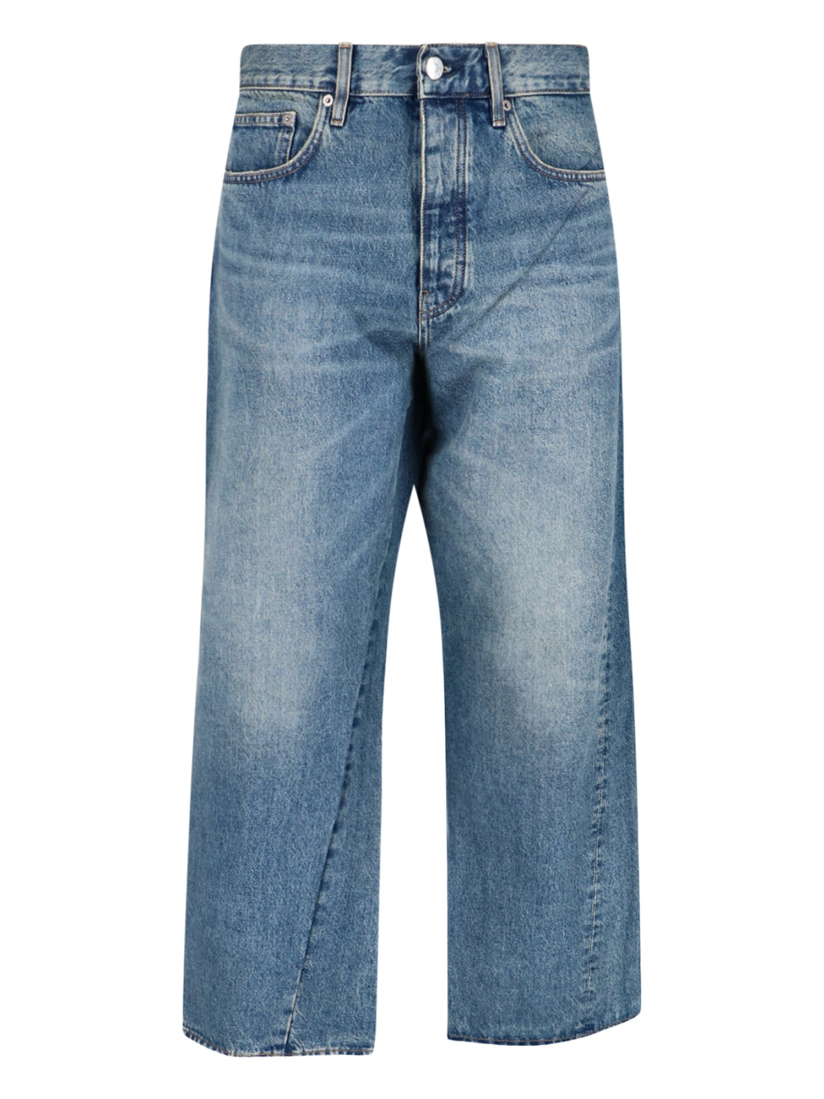 Men's Floral Denim Jeans in 100% Cotton