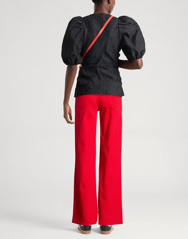 Woman Jeans Red Size 10 Cotton, Elastane