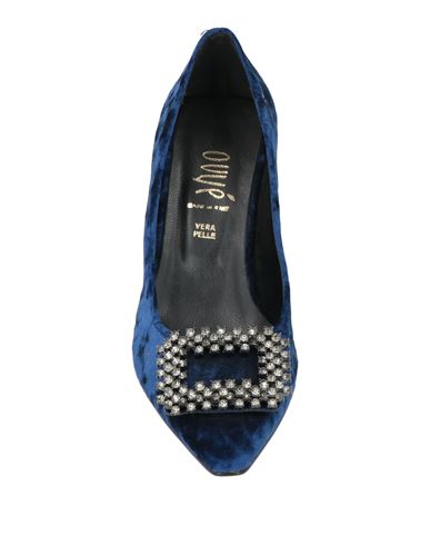 Ovyé Woman Pumps Blue Size 6 Textile fibers
