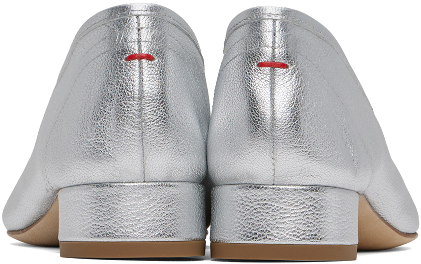 Aeyde Silver Pippa Ballerina Flats