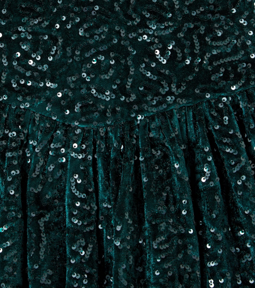 Konges Sløjd Viola sequined velvet dress