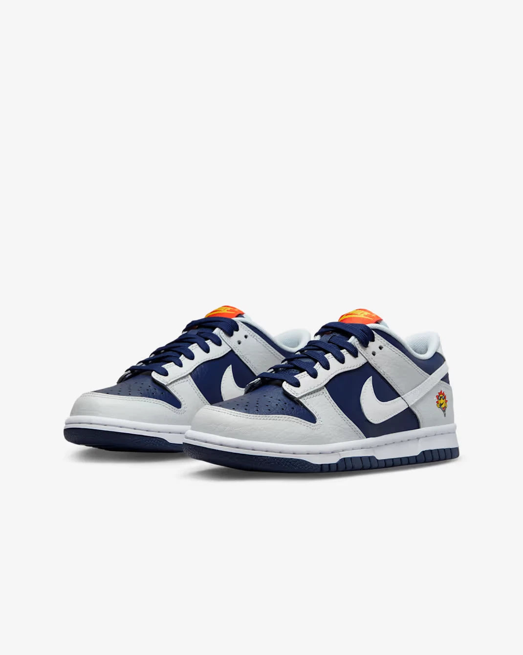 Youth Dunk Low 'UV Reactive' FN6968- Navy Gray Lifestyle Shoes HTAT76